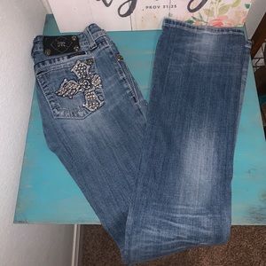 Miss Me Distressed Bootcut Jeans